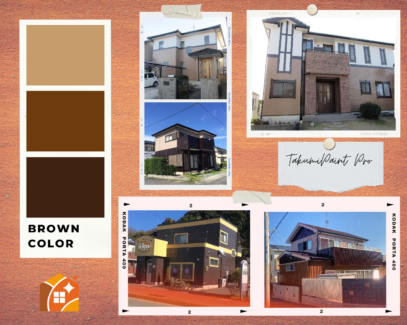外壁塗装の定番人気色 茶色配色塗装 浜松市 湖西市の外壁塗装 屋根塗装は匠ペイントプロにお任せ